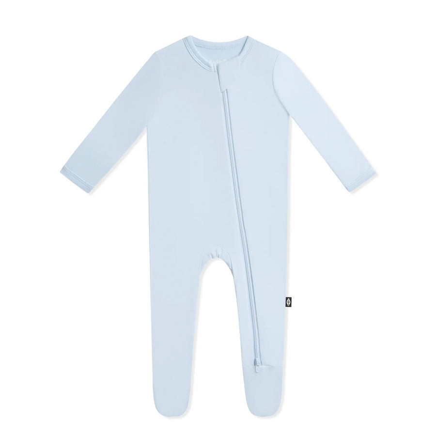 Bamboo Zippered Footie - Breeze