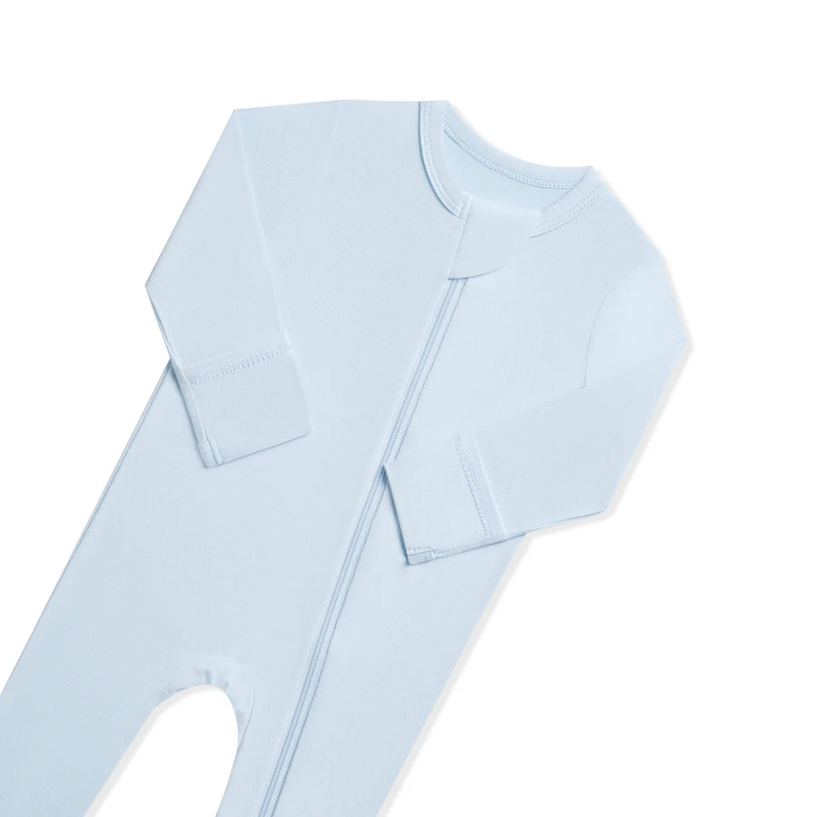 Bamboo Zippered Footie - Breeze
