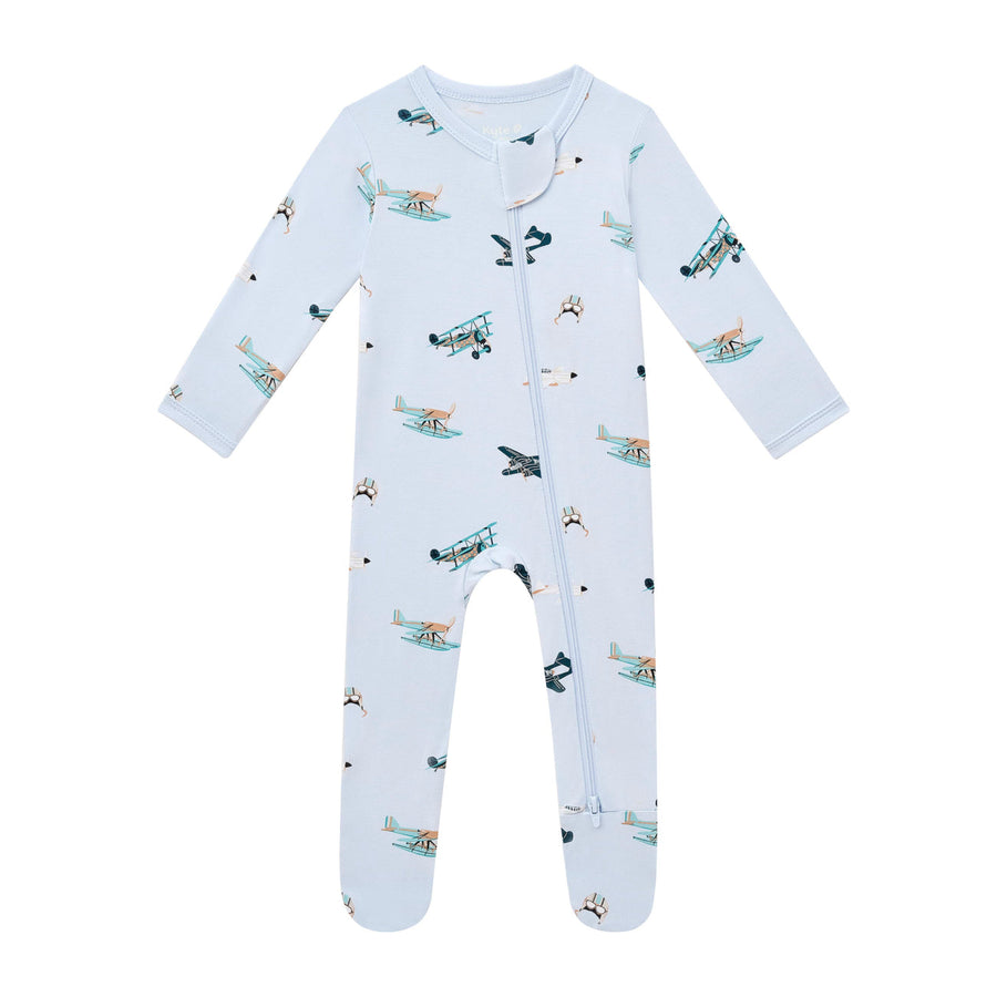 Bamboo Zippered Footie - Take Off
