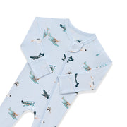 Bamboo Zippered Footie - Take Off