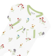 Bamboo Zippered Footie - Wildflower