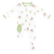 Bamboo Zippered Footie - Wildflower
