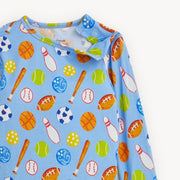 Modal Magnetic Long Sleeve Toddler Pajamas - All Over Sports