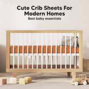 2 Pack Isla Fitted Crib Sheet - Rust