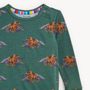 Modal Magnetic Long Sleeve Toddler Pajamas - Bison
