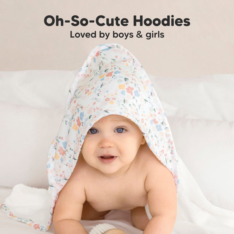Luxe Baby Hooded Towel - Wildflowers