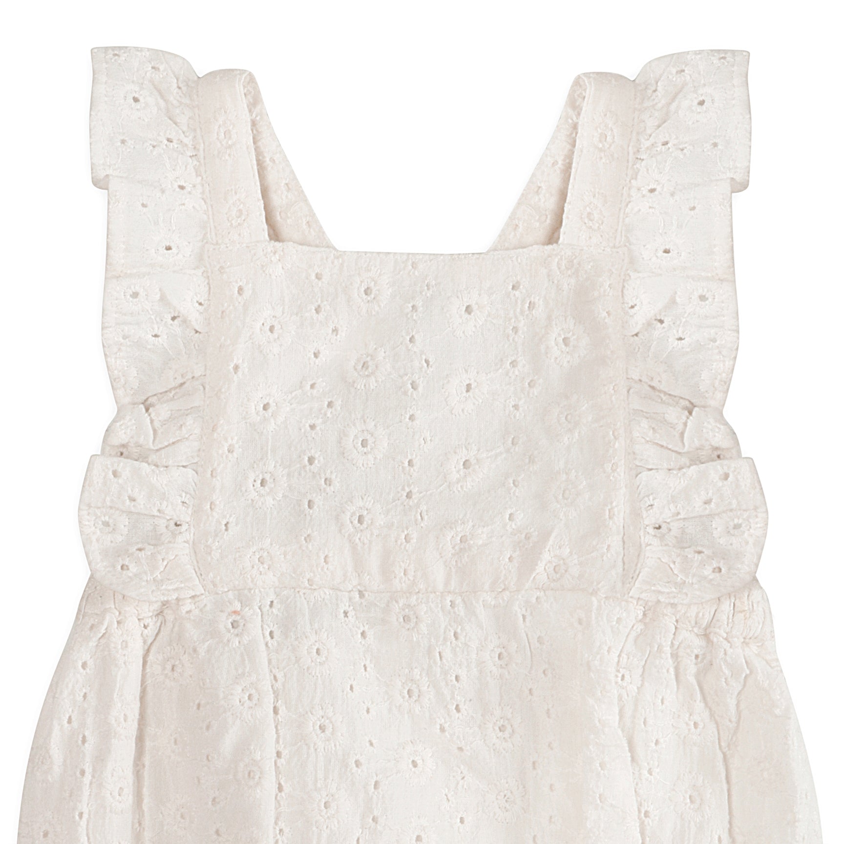 Alaina Schiffli Baby Romper and Headband