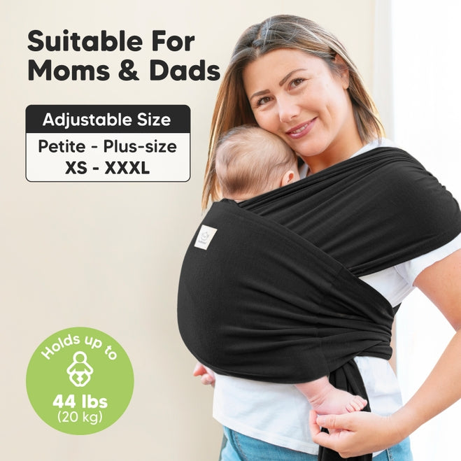 D-Lite Baby Wrap Carrier - Trendy Black