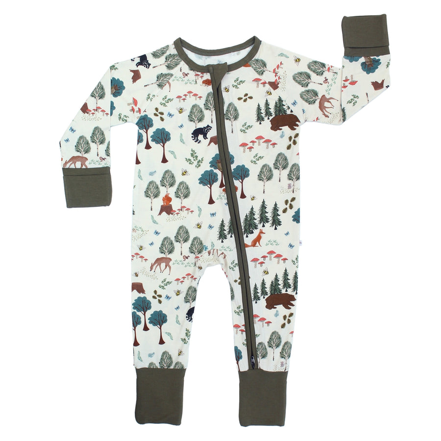 Bamboo Baby Convertible Romper - In the Woods