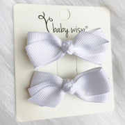 Aiyanna Ribbon Bow Pigtail Hair Clips - Various Colors