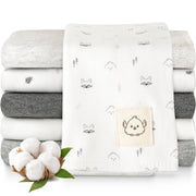 Organic 6 Pack Shea Burp Cloths - Neutrals