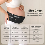 Maternity Support Belt - Midnight Black - Various Sizes