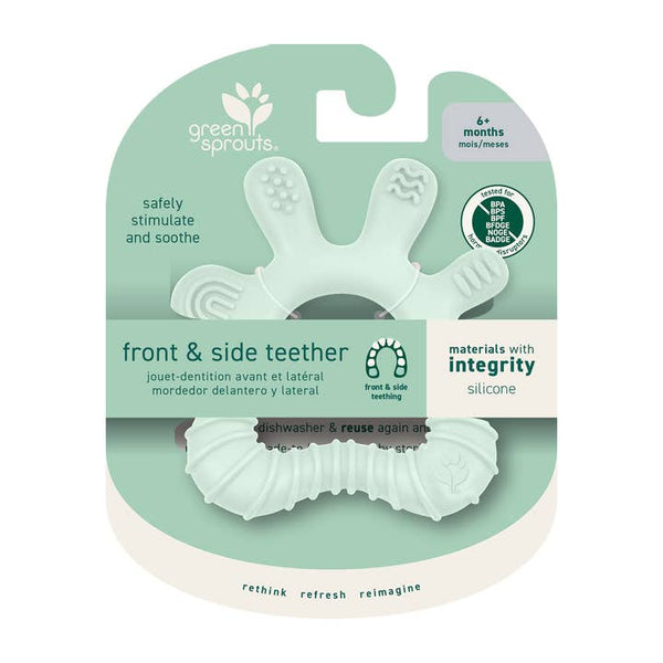 Silicone Front & Side Teether - Light Sage