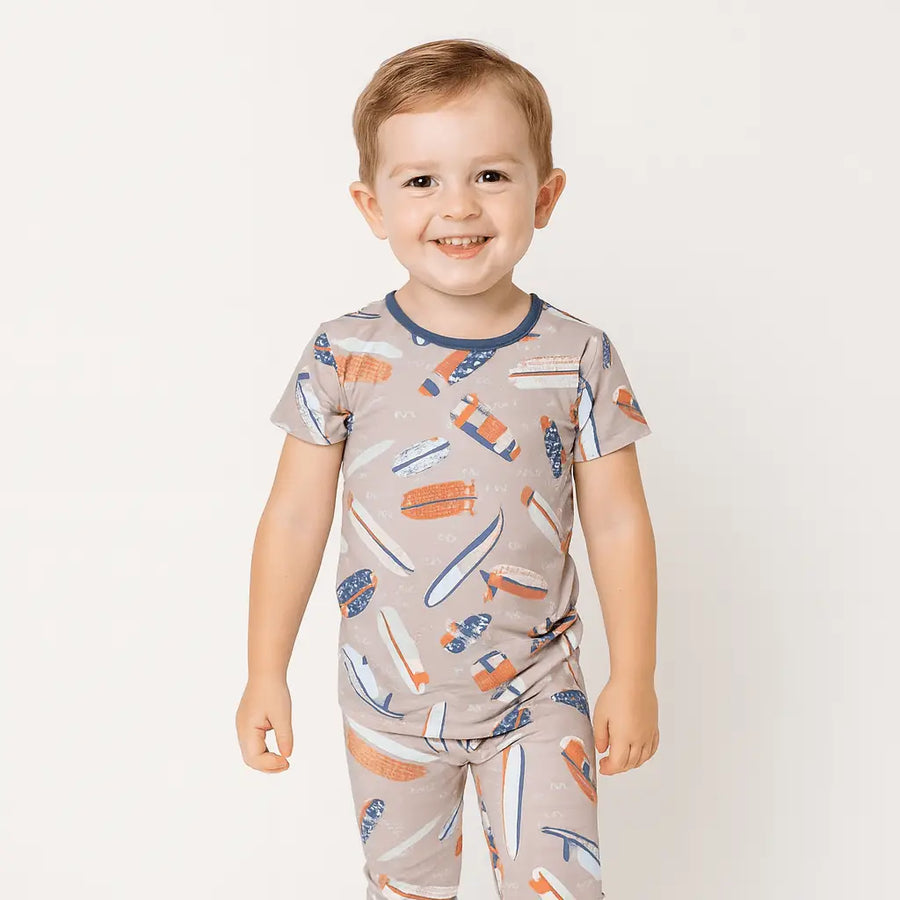 Short Sleeve Pajamas - Surfboards