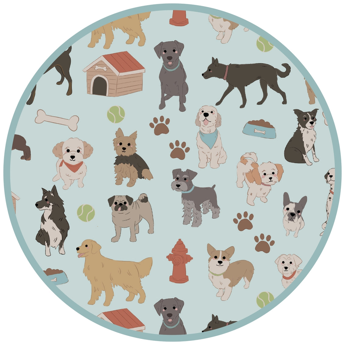 Bamboo Two Piece Long Sleeve Pajamas - Dogs Bark
