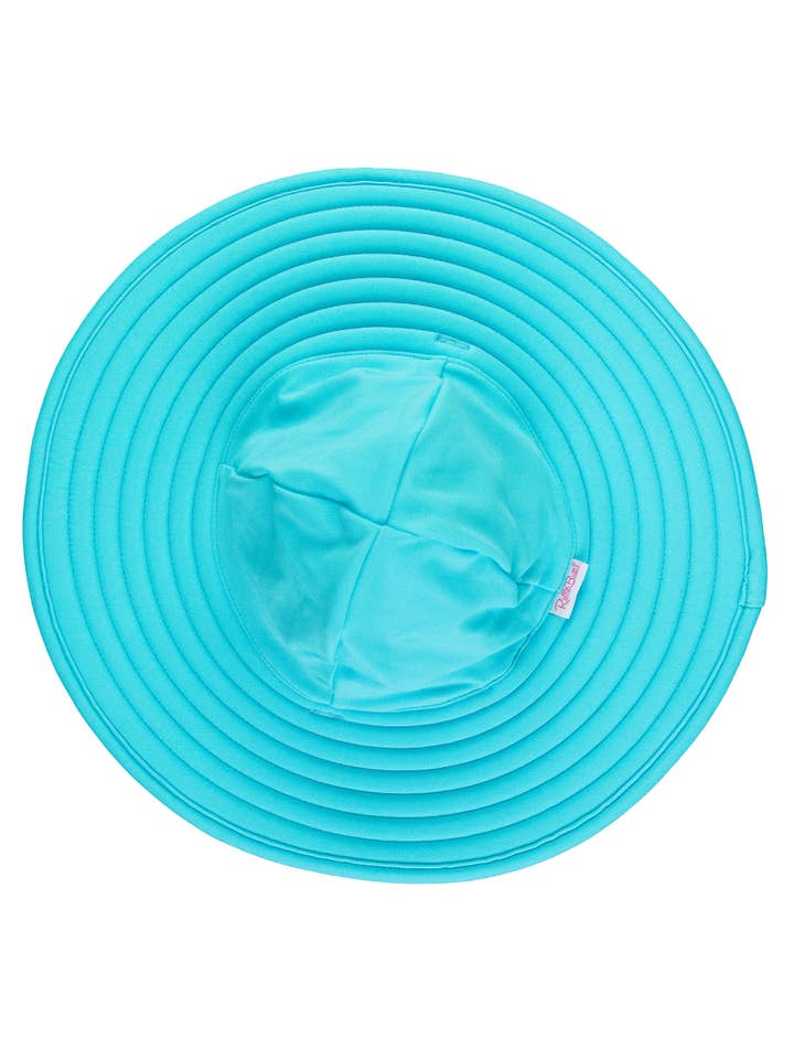 Bright Aqua Swim and Sun Hat