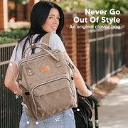 Original Diaper Backpack with Changing Pad - Coffee Brown