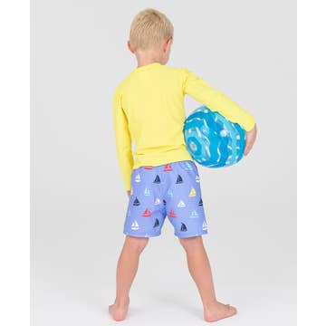 Long Sleeve Rash Guard - Banana