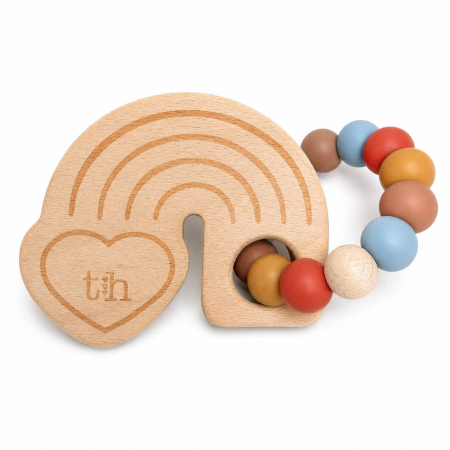 Rainbow Wooden Teether - Various Colors