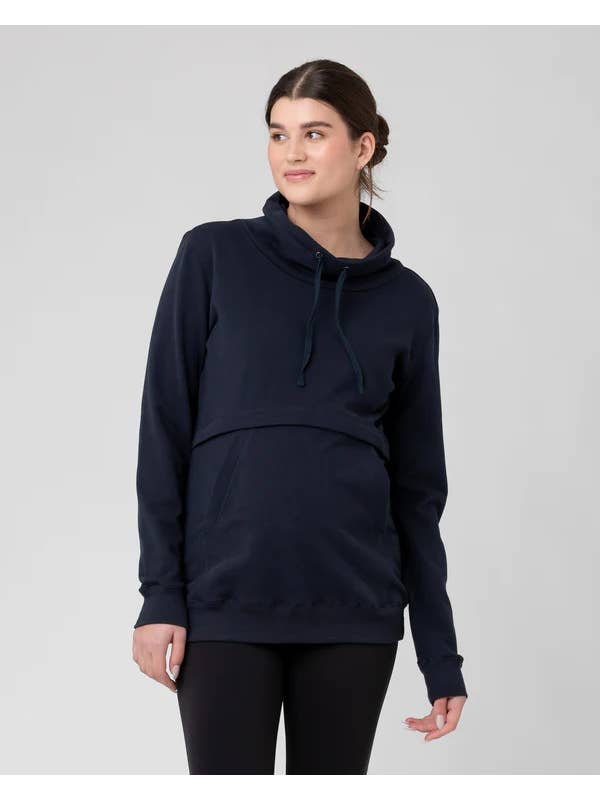 Joey Maternity/Nursing Sweatshirt - Navy