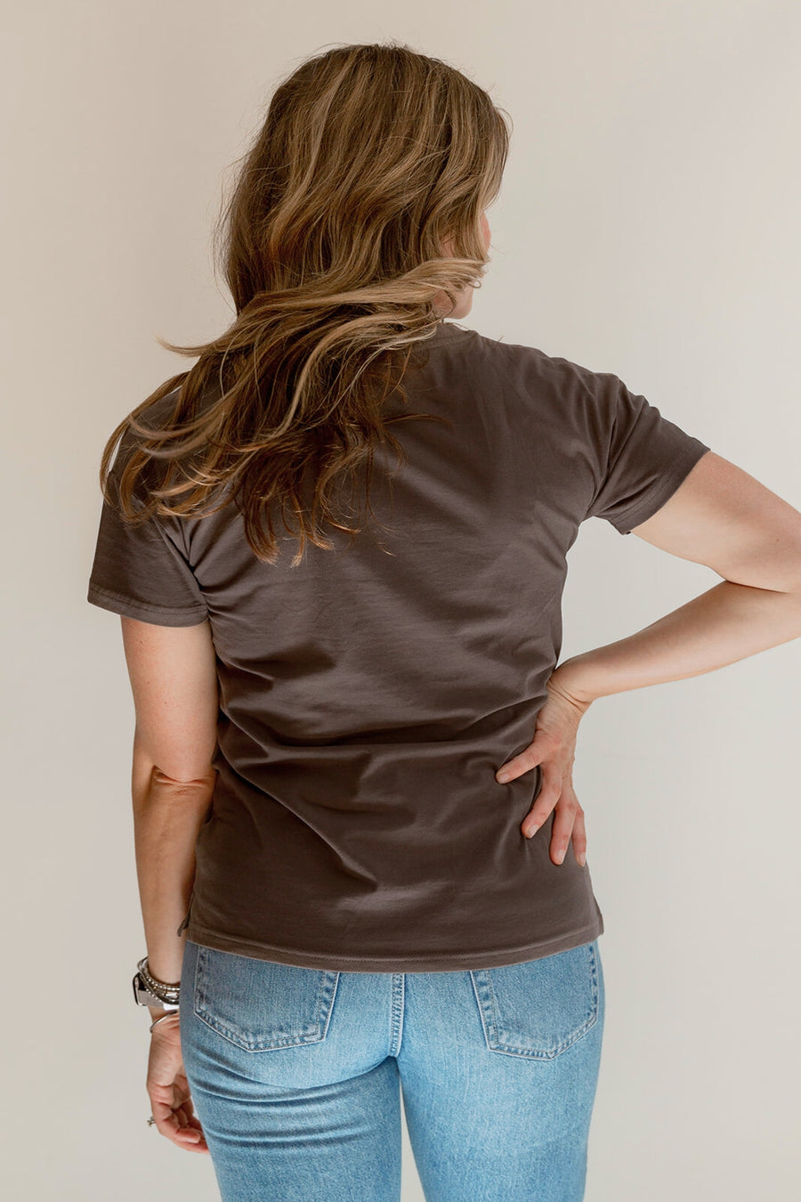 V Neck Full Zip Breastfeeding Tee - Gray