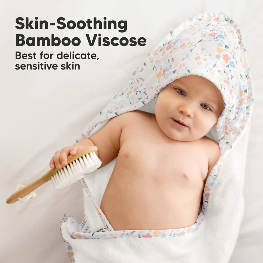 Luxe Baby Hooded Towel - Wildflowers