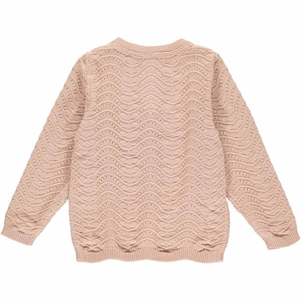 Knit Needle Out Cardigan - Spa Rose