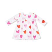 Simple Dress and Bloomer - Happy Hearts