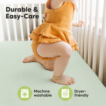 2 Pack Isla Fitted Crib Sheet - Sage