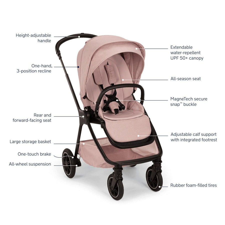 nuna triv stroller with magnetic buckle Nuna TRIV Next Stroller with Magnetic Buckle