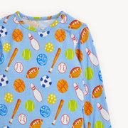 Modal Magnetic Long Sleeve Toddler Pajamas - All Over Sports