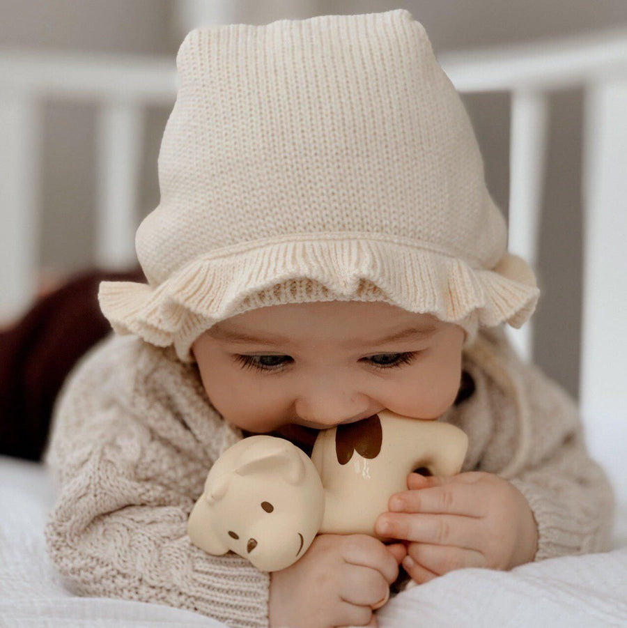 Natural Organic Rubber Teether - Puppy