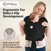 D-Lite Baby Wrap Carrier - Trendy Black