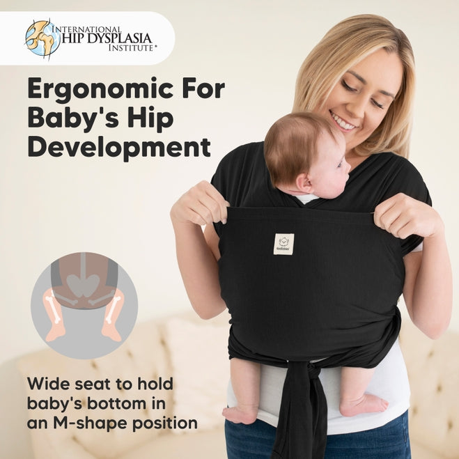 D-Lite Baby Wrap Carrier - Trendy Black