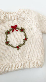 Knit Sweater - Wreath
