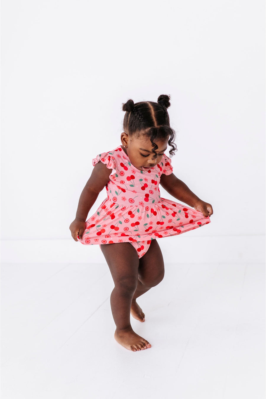 Baby Skirted Bodysuit - Cherry On Top