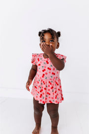 Baby Skirted Bodysuit - Cherry On Top