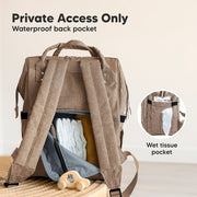 Original Diaper Backpack with Changing Pad - Coffee Brown