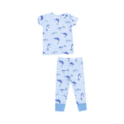 Short Sleeve Bamboo Loungewear Set - Deep Sea Fishing