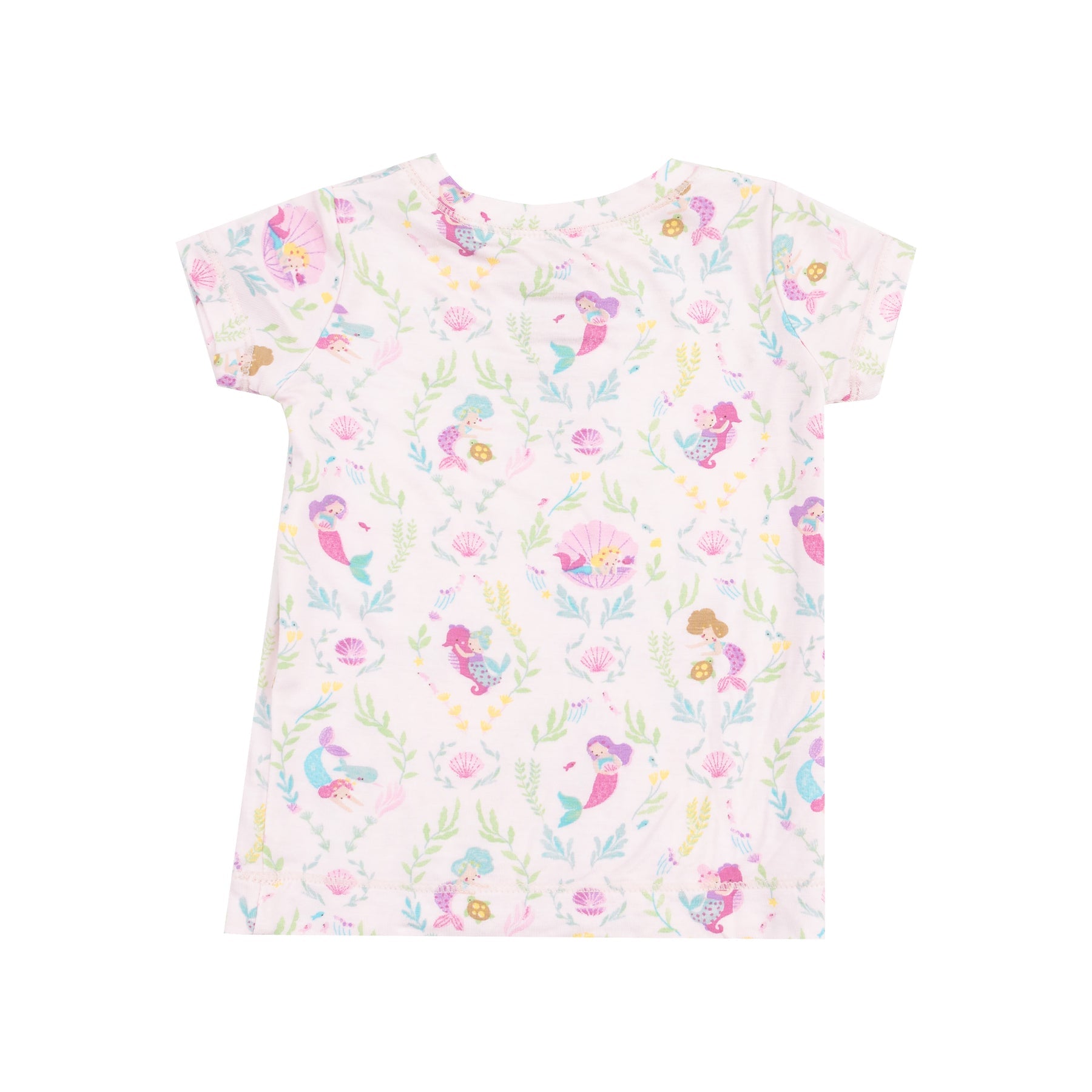 Short Sleeve Bamboo Loungewear Set - Mermaids