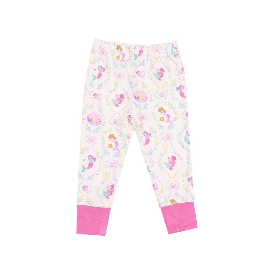 Short Sleeve Bamboo Loungewear Set - Mermaids