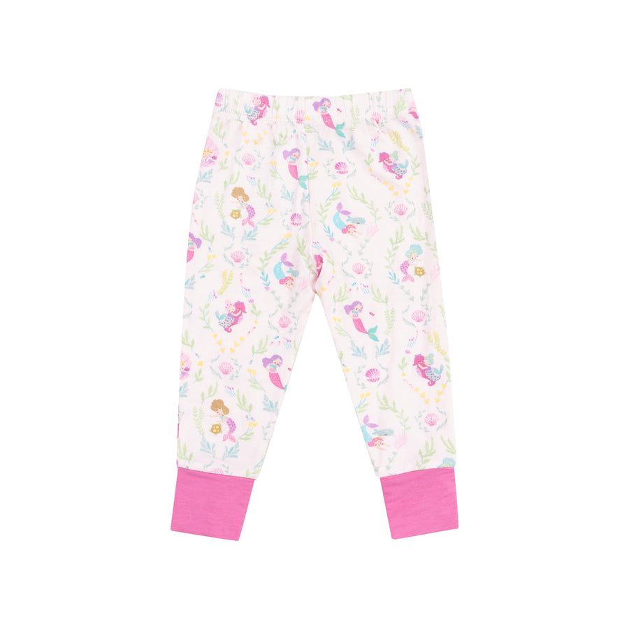 Short Sleeve Bamboo Loungewear Set - Mermaids