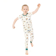 Short Sleeve Bamboo Loungewear Set - Ducks