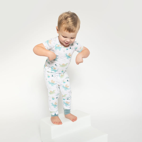 Bamboo Loungewear Set Dragons Green Bean Baby Boutique