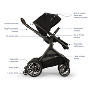 Nuna DEMI Next Stroller + Rider Board