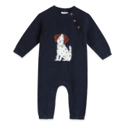 Spotty Dog 3D Knit Organic Cotton Jumpsuit