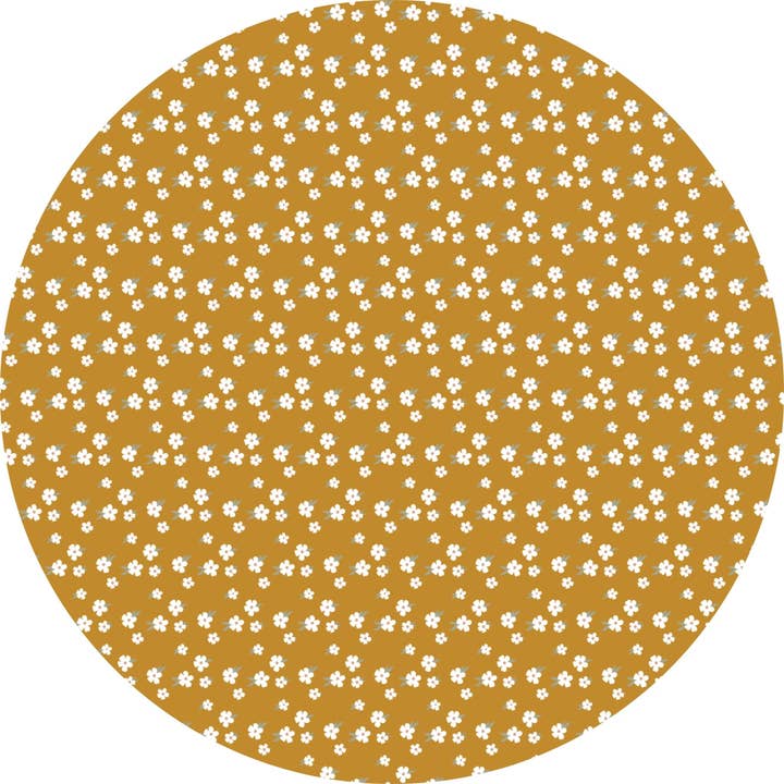 Ribbed Luxury Bamboo Swaddle Blanket - Golden Blooms