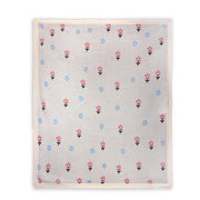 Organic Jacquard Sweater Knit Baby Blanket - Sweet Floral