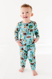 Two Piece Pajama Set - Woody Woodland