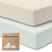 2 Pack Lyra Muslin Crib Sheets - Willow